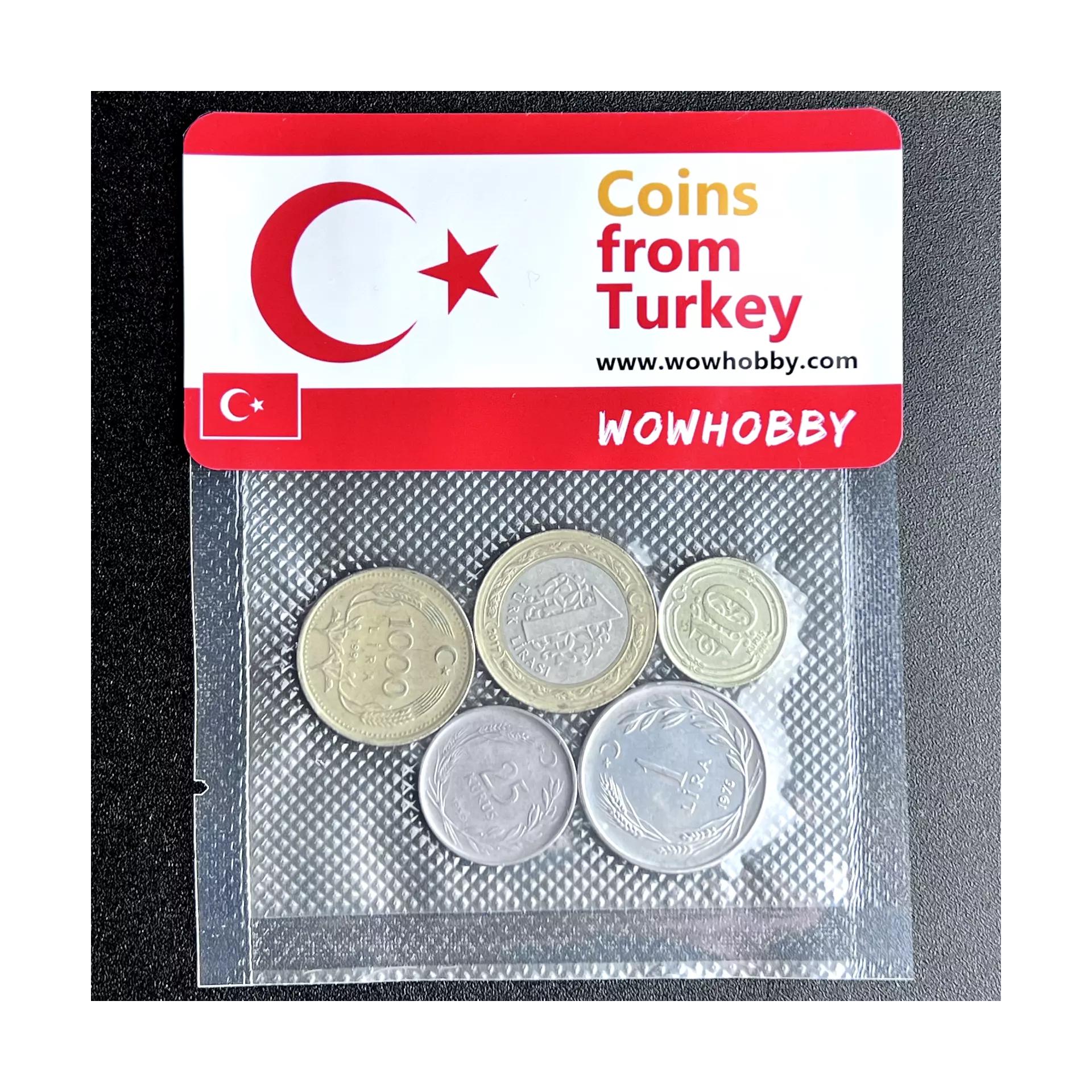 Türkiye (Turkey) 5 Random Coins – WowHobby