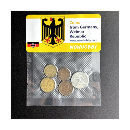 Germany, Weimar Republic 5 Random Coins