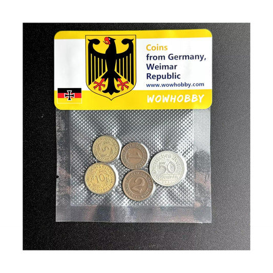 Germany, Weimar Republic 5 Random Coins