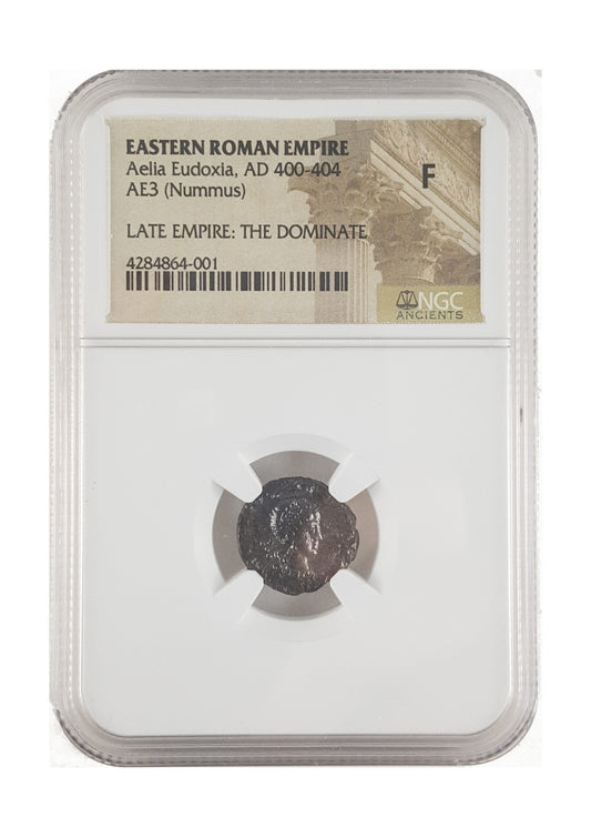 Aelia Eudoxia Roman Bronze Coin (AD 401-404) NGC