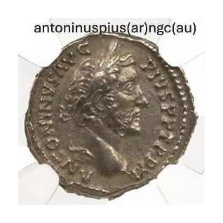 Antoninus Pius Roman Silver Denarius (AD 138-161) NGC