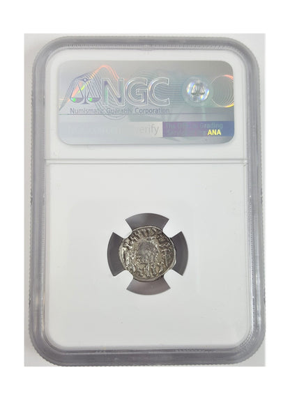 Himyarite Kingdom Arabia Felix Silver Drachm 1st Century (NGC Slab)