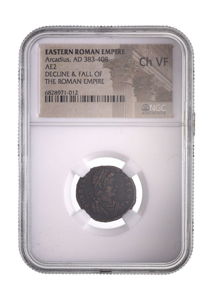 Arcadius Roman AE2 (AD 383-408) NGC
