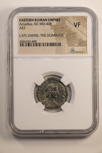 Arcadius Roman AE2 (AD 383-408) NGC