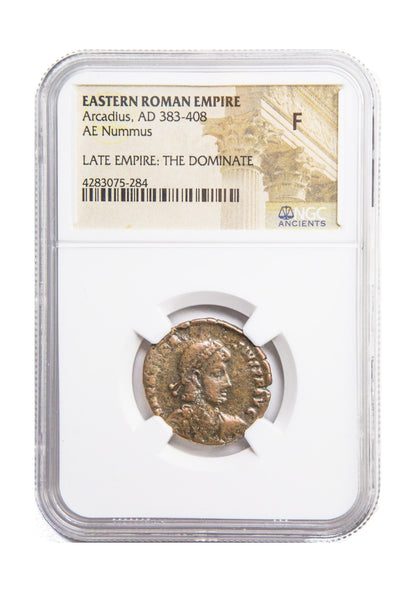 Arcadius Roman AE2 (AD 383-408) NGC