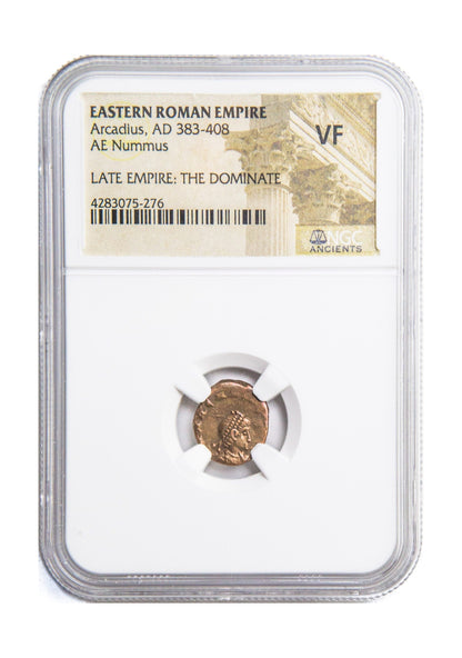 Arcadius Roman AE4 (AD 383-408) NGC