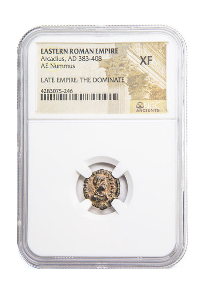 Arcadius Roman AE4 (AD 383-408) NGC