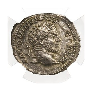 Caracalla Roman Silver Denarius (AD 198-217) NGC