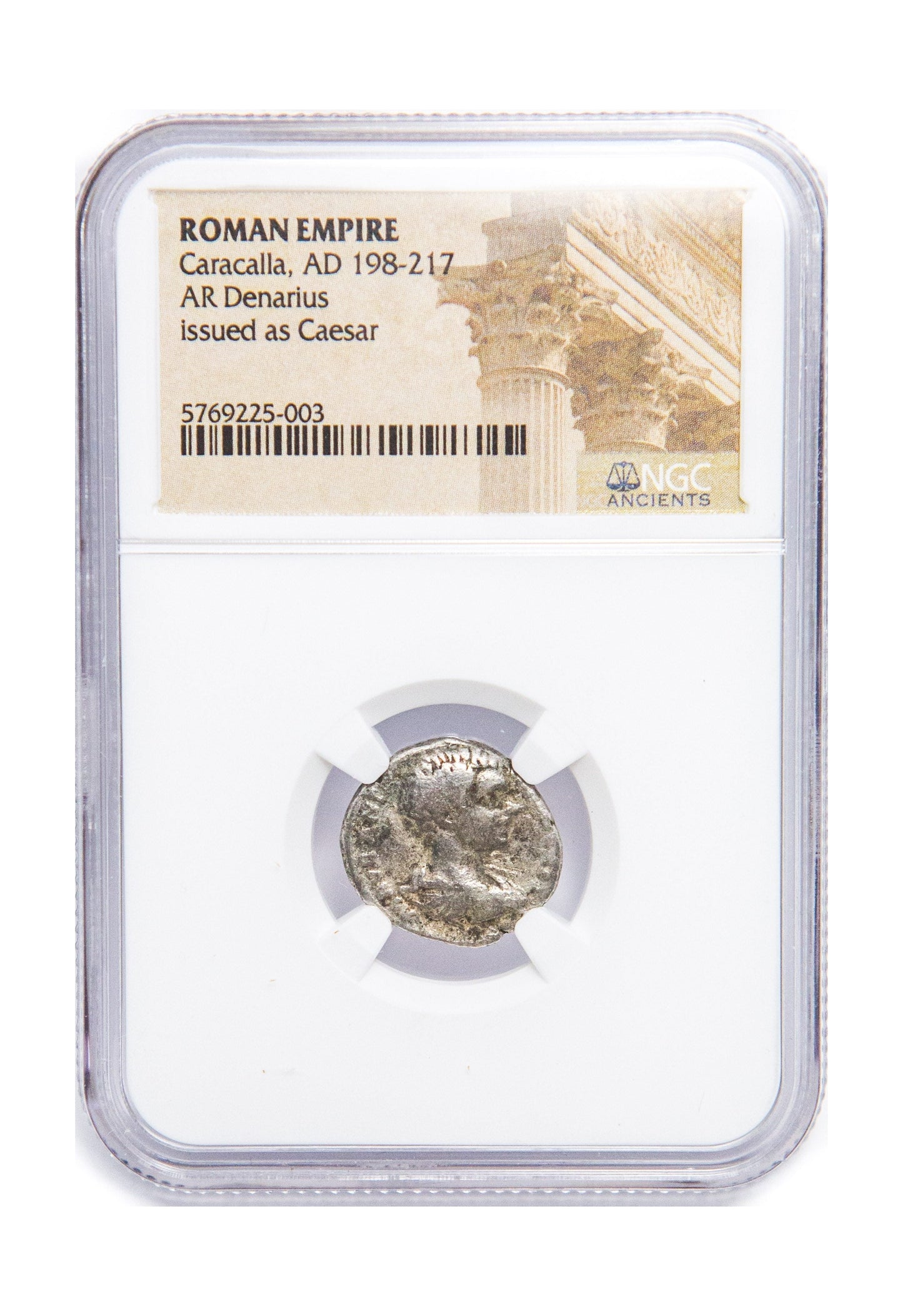 Caracalla Roman Silver Denarius (AD 198-217) NGC