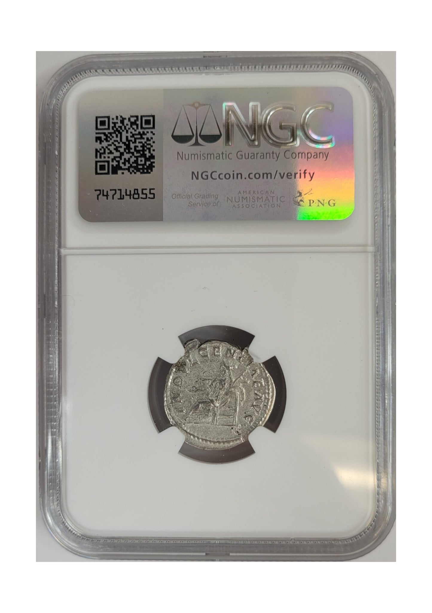 Caracalla Roman Silver Denarius (AD 198-217) NGC