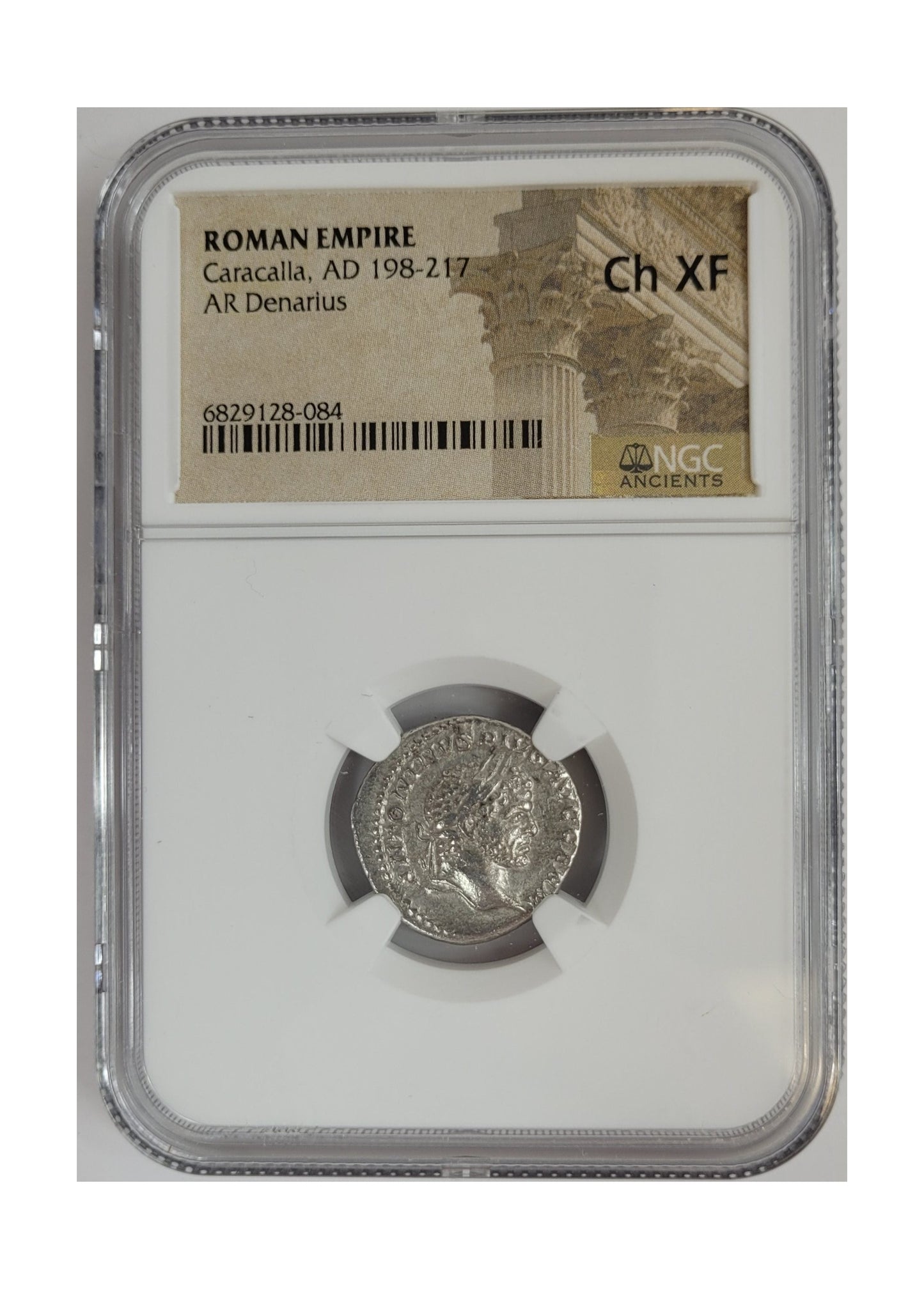 Caracalla Roman Silver Denarius (AD 198-217) NGC