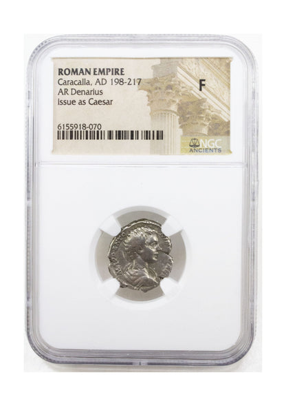 Caracalla Roman Silver Denarius (AD 198-217) NGC