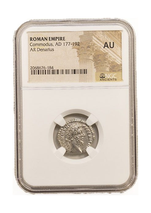 Commodus Roman Silver Denarius (AD 177-192) NGC