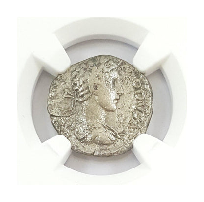 Commodus Roman Silver Denarius (AD 177-192) NGC