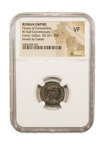 Constantius Gallus Roman AE (AD 351-354) NGC