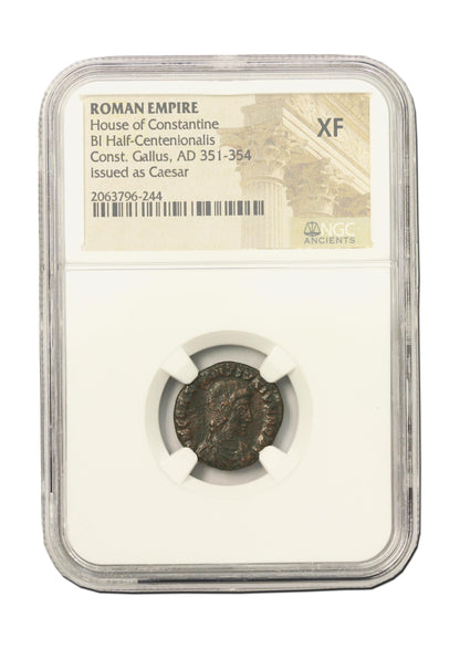 Constantius Gallus Roman AE (AD 351-354) NGC