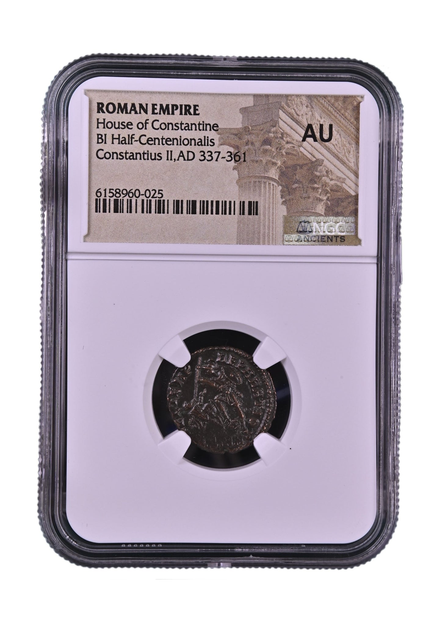 Roman Bronze AE3 Of Constantius II (AD 337–361) NGC – Fallen Horseman Reverse
