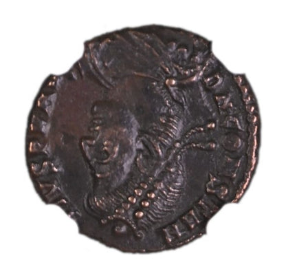 Roman Bronze AE3 Of Constantius II (AD 337–361) NGC – Fallen Horseman Reverse