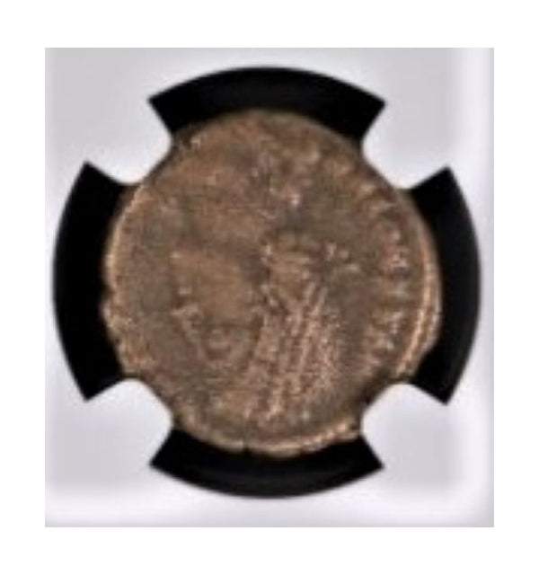 Roman Bronze AE3 Of Constantius II (AD 337–361) NGC – Fallen Horseman Reverse
