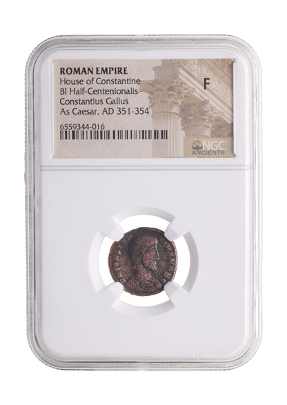 Constantius Gallus Roman AE (AD 351-354) NGC