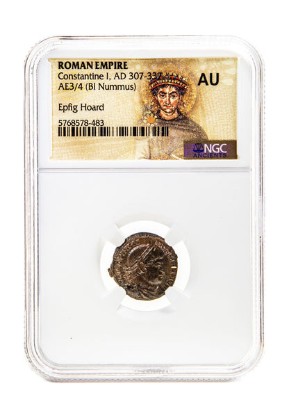 Constantine I, The Great Roman AE (AD 272-337) Epfig Hoard NGC