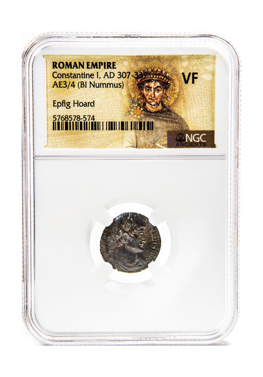 Constantine I, The Great Roman AE (AD 272-337) Epfig Hoard NGC