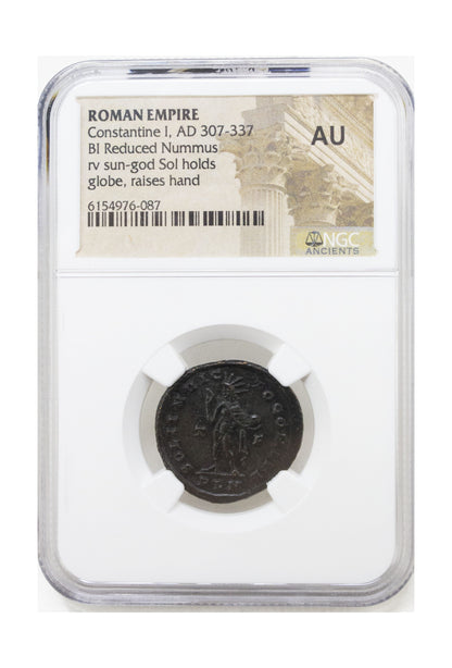 Constantine I, The Great (Sol Invictus) Roman AE (AD 272–337) NGC