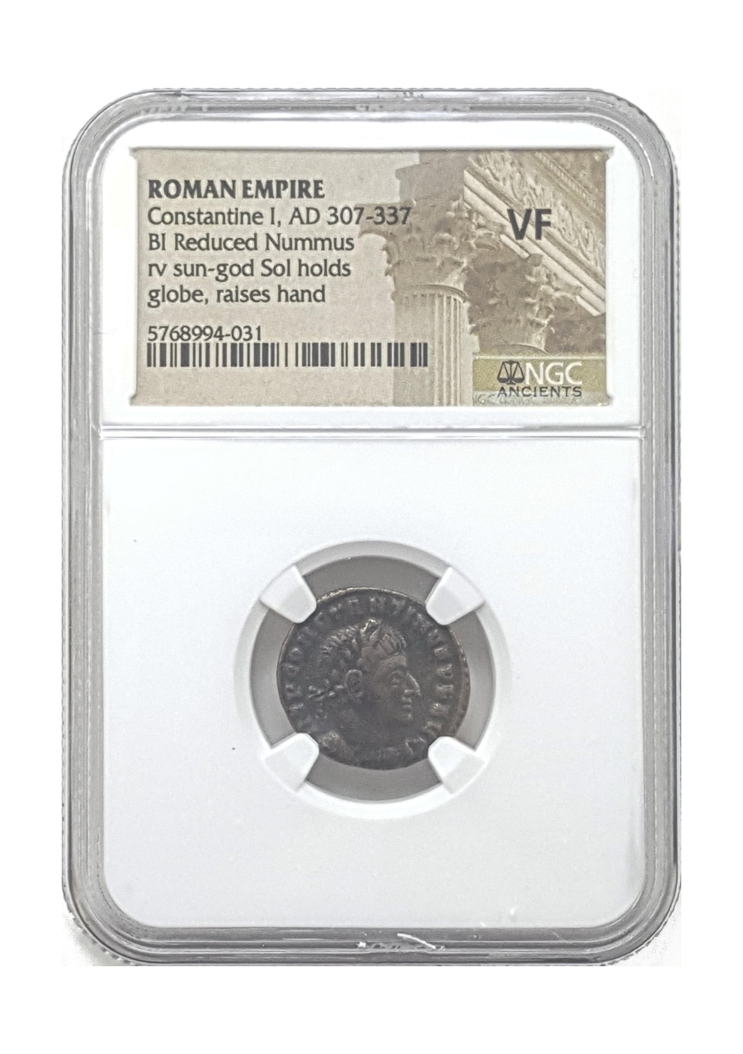 Constantine I, The Great (Sol Invictus) Roman AE (AD 272–337) NGC