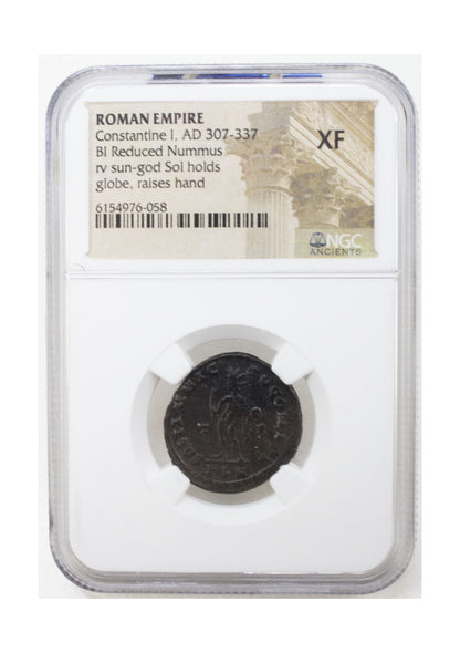 Constantine I, The Great (Sol Invictus) Roman AE (AD 272–337) NGC