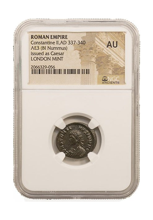 Constantine II Roman AE (AD 316-340) NGC – London Mint