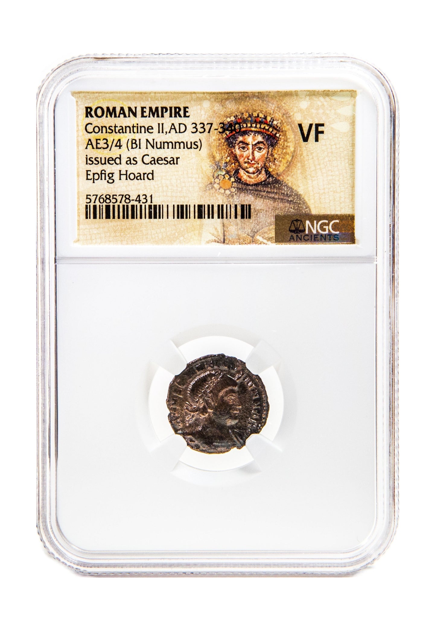 Constantine II Roman AE (AD 316-340) Epfig Hoard NGC