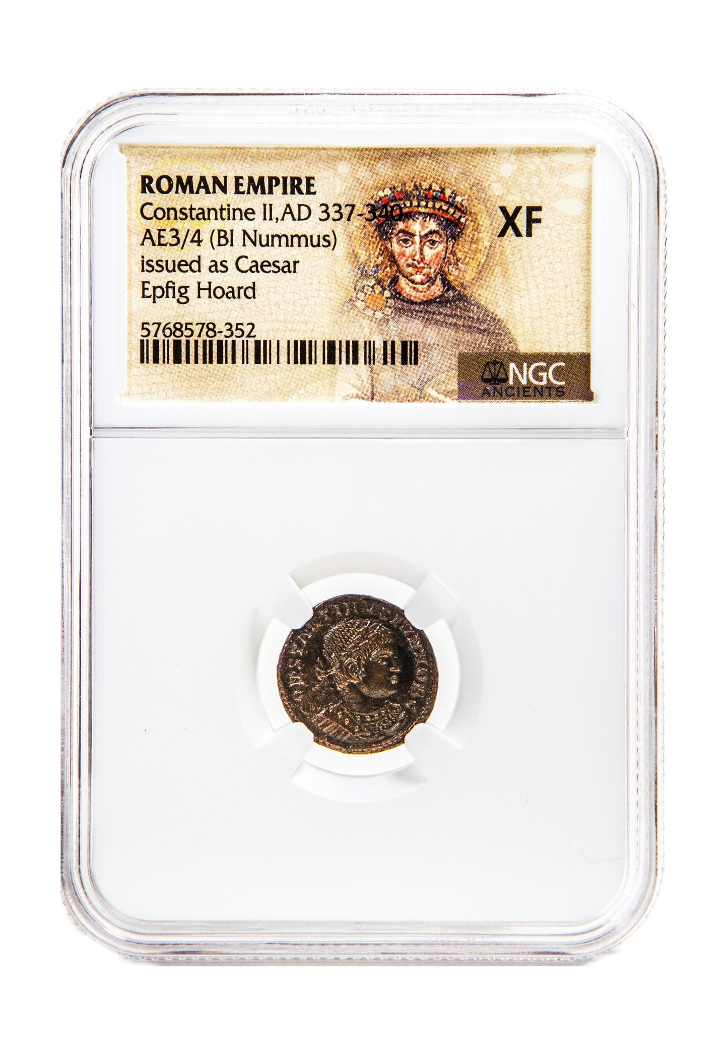 Constantine II Roman AE (AD 316-340) Epfig Hoard NGC