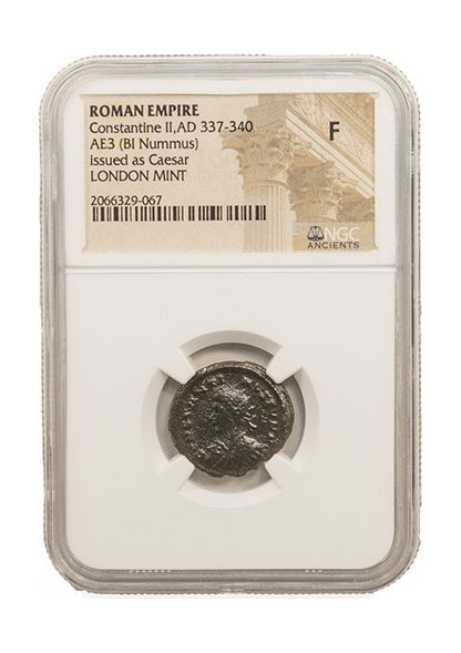 Constantine II Roman AE (AD 316-340) NGC – London Mint