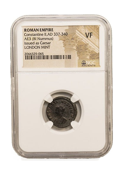 Constantine II Roman AE (AD 316-340) NGC – London Mint