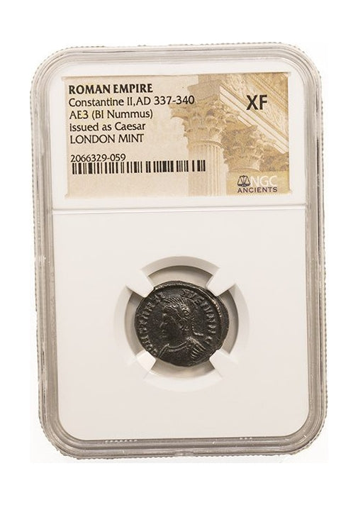 Constantine II Roman AE (AD 316-340) NGC – London Mint