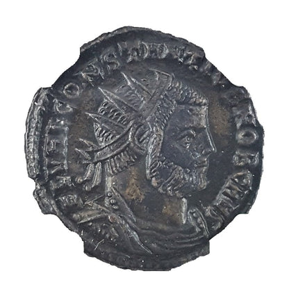 Roman Bronze AE3 Of Constantius I Chlorus (AD 293–306) NGC