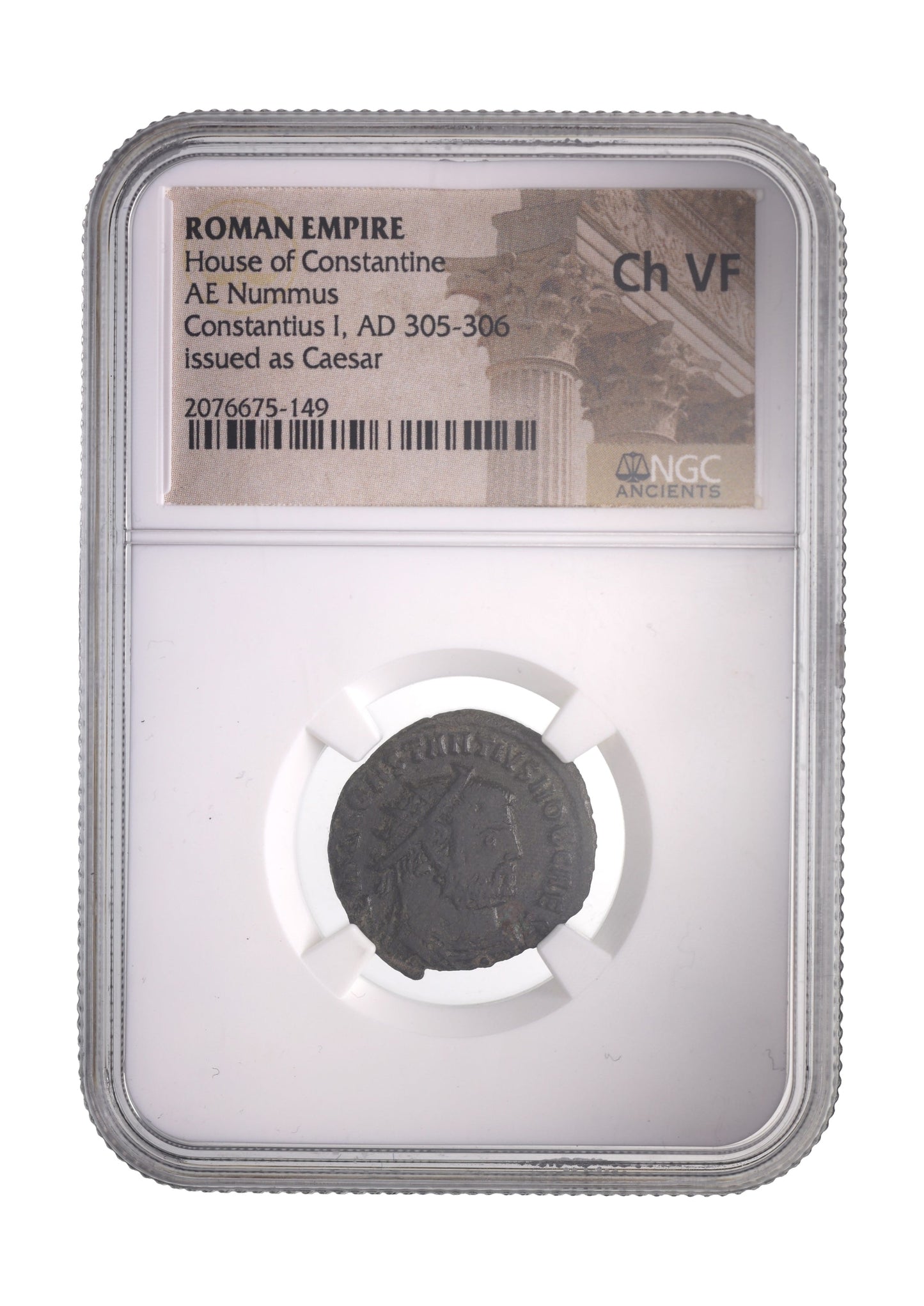 Roman Bronze AE3 Of Constantius I Chlorus (AD 293–306) NGC