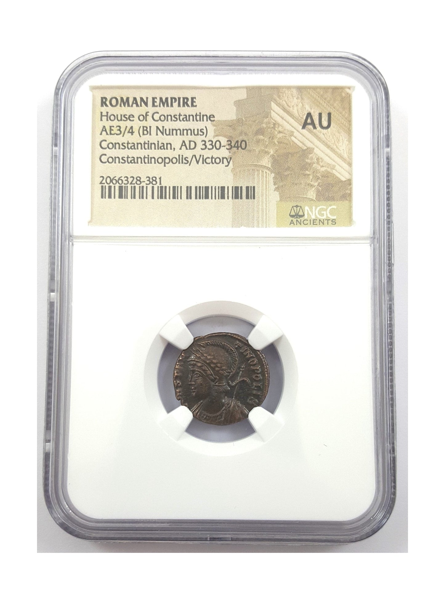 Constantinopolis Roman AE Commemorative (AD 330-340) NGC