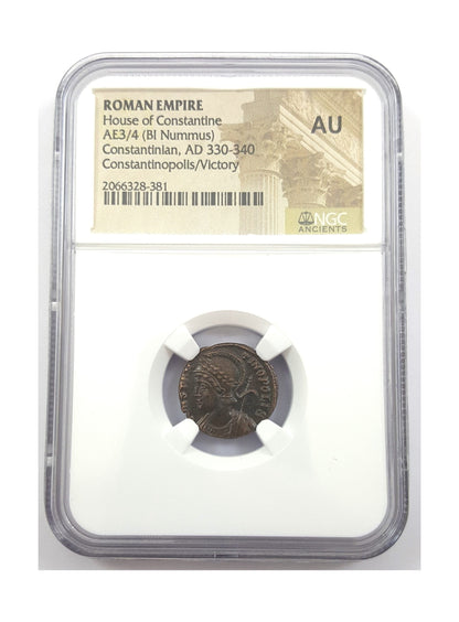 Constantinopolis Roman AE Commemorative (AD 330-340) NGC