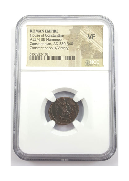 Constantinopolis Roman AE Commemorative (AD 330-340) NGC