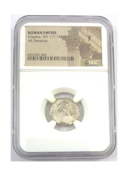 Crispina Roman AR Denarius (AD 178-182) NGC