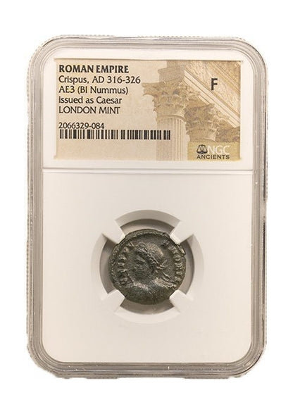 Crispus Roman AE3 (AD 304-326) NGC – London Mint