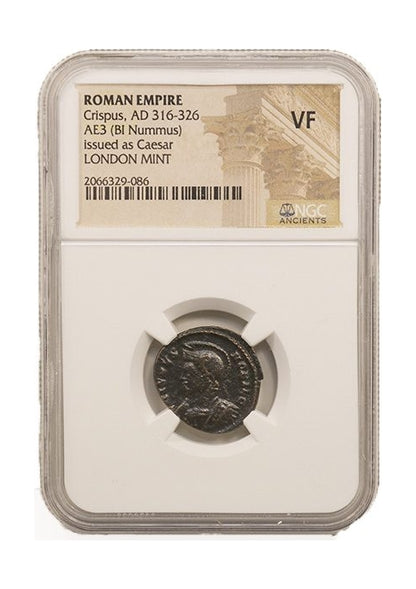 Crispus Roman AE3 (AD 304-326) NGC – London Mint