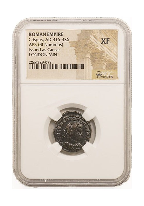 Crispus Roman AE3 (AD 304-326) NGC – London Mint
