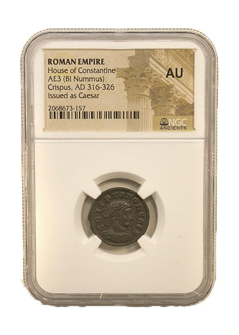 Crispus Roman AE (AD 304-326) NGC