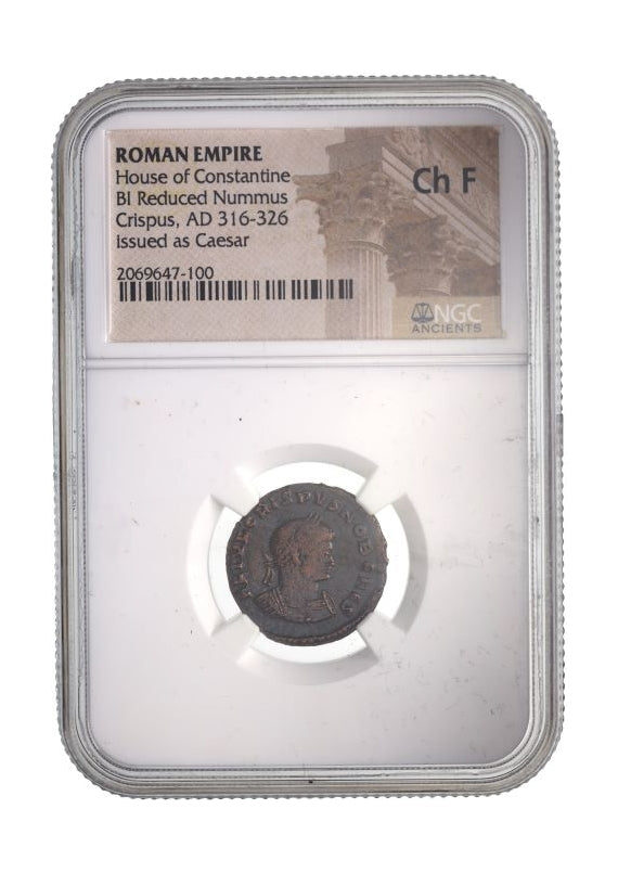 Crispus Roman AE (AD 304-326) NGC