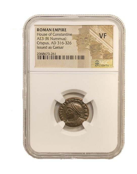 Crispus Roman AE (AD 304-326) NGC