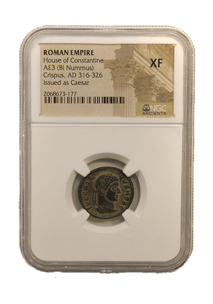 Crispus Roman AE (AD 304-326) NGC