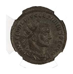 Diocletian Roman AE Antoninianus (AD 284-305) NGC