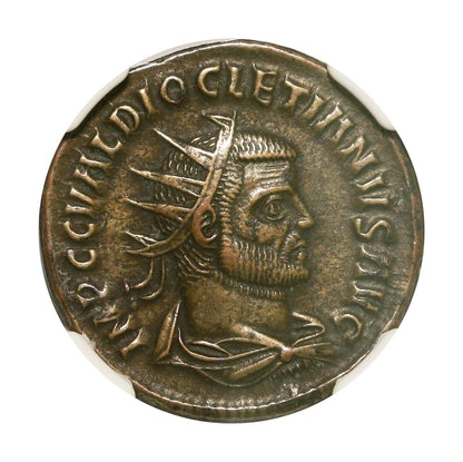 Diocletian Roman AE Antoninianus (AD 284-305) NGC